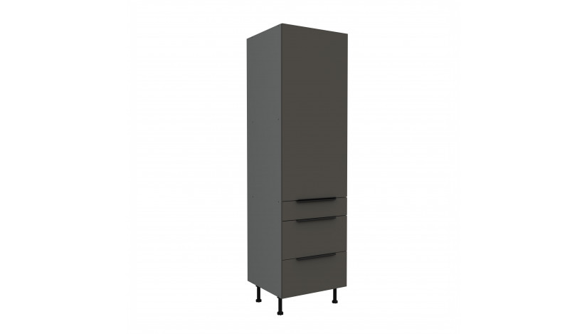 ARIA GR/ANT 60 DKS-215 3S 1F PREMIUM ūkinė spinta su stalčiais