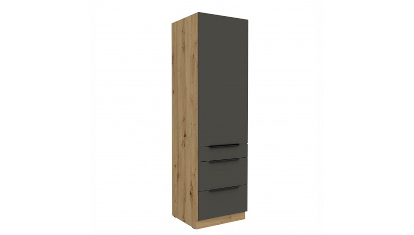 ARIA GR/AR 60 DKS-210 3S 1F PREMIUM ūkinė spinta su stalčiais
