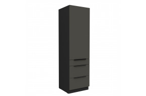 ARIA GR/BL 60 DKS-210 3S 1F PREMIUM ūkinė spinta su stalčiais