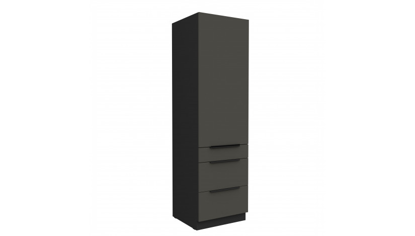 ARIA GR/BL 60 DKS-210 3S 1F PREMIUM ūkinė spinta su stalčiais