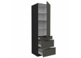 ARIA GR/BL 60 DKS-210 3S 1F PREMIUM ūkinė spinta su stalčiais