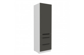 ARIA GR/WH 60 DKS-210 3S 1F PREMIUM ūkinė spinta su stalčiais