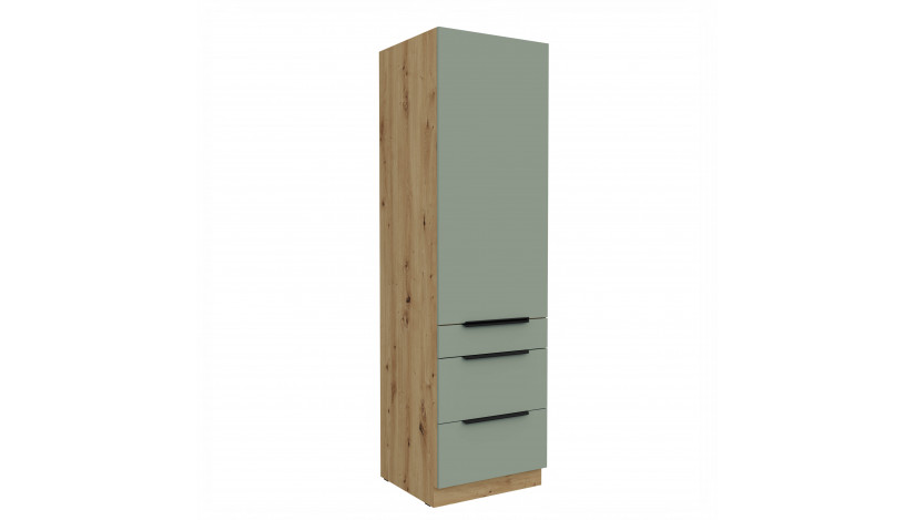 ARIA SA/AR 60 DKS-210 3S 1F PREMIUM ūkinė spinta su stalčiais