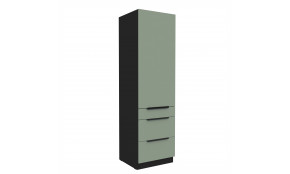 ARIA SA/BL 60 DKS-210 3S 1F PREMIUM ūkinė spinta su stalčiais