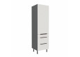 ARIA WH/ANT 60 DKS-215 3S 1F PREMIUM ūkinė spinta su stalčiais