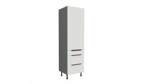ARIA WH/ANT 60 DKS-215 3S 1F PREMIUM ūkinė spinta su stalčiais