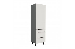 ARIA WH/ANT 60 DKS-215 3S 1F PREMIUM ūkinė spinta su stalčiais