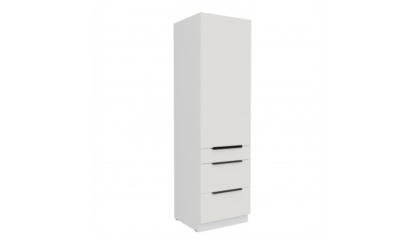 ARIA WH/WH 60 DKS-210 3S 1F PREMIUM ūkinė spinta su stalčiais