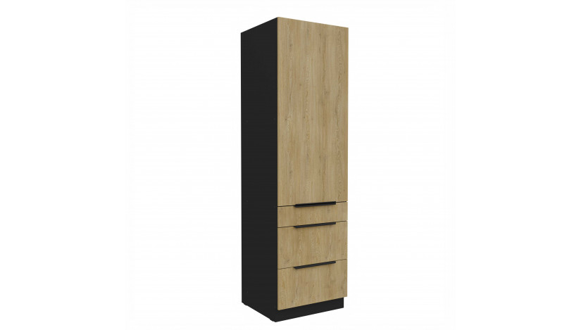 CREMONA BL 60 DKS-210 3S 1F PREMIUM ūkinė spinta su stalčiais