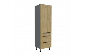 CREMONA ANT 60 DKS-215 3S 1F PREMIUM ūkinė spinta su stalčiais