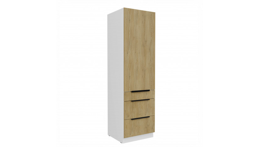 CREMONA WH 60 DKS-210 3S 1F PREMIUM ūkinė spinta su stalčiais