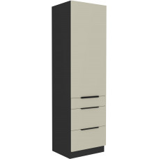 ARONA 60 DKS-210 3S 1F ūkinė spinta juoda