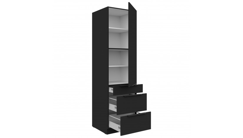 SIENA 60 DKS-210 3S 1F PREMIUM ūkinė spinta su stalčiais
