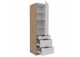 SOLEA 60 DKS-210 3S 1F PREMIUM ūkinė spinta su stalčiais