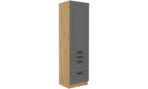 LUNA 60 DKS-210 3S 1F ūkinė spinta Dustgrey Artisan