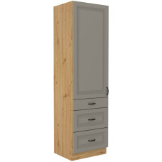 Stilo 60 DKS-210 3S 1F ūkinė spinta Claygrey artisan