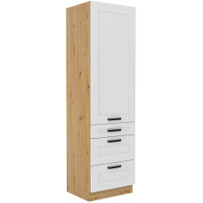 LUNA 60 DKS-210 3S 1F ūkinė spinta Balta Artisan