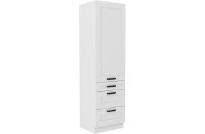 LUNA 60 DKS-210 3S 1F ūkinė spinta balta balta PREMIUM