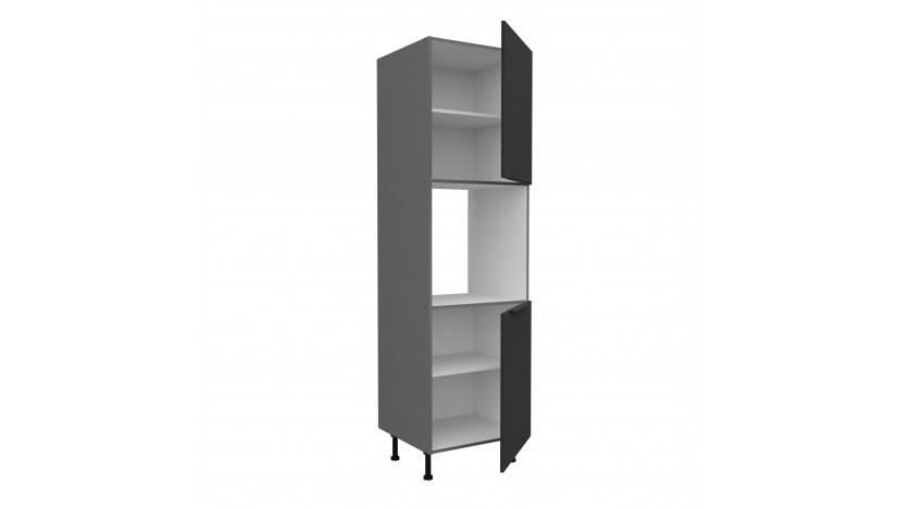 ARIA BL/ANT 60 DP-215 2F ūkinė spinta įmont. orkaitei