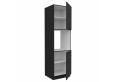 ARIA BL/BL 60 DP-210 2F ūkinė spinta įmont. orkaitei