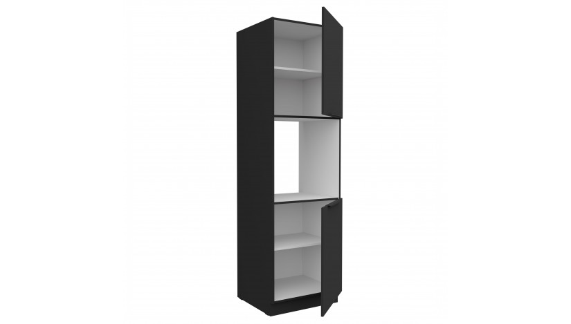 ARIA BL/BL 60 DP-210 2F ūkinė spinta įmont. orkaitei