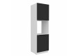 ARIA BL/WH 60 DP-210 2F ūkinė spinta įmont. orkaitei