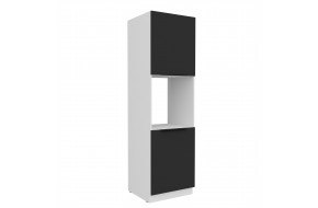 ARIA BL/WH 60 DP-210 2F ūkinė spinta įmont. orkaitei