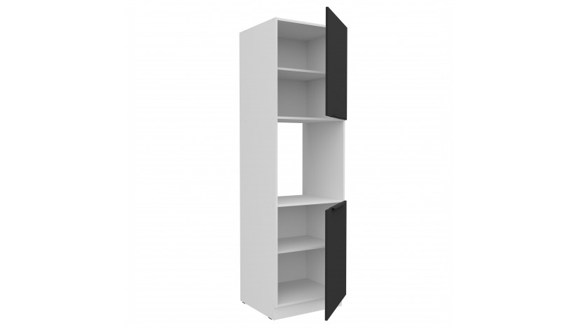 ARIA BL/WH 60 DP-210 2F ūkinė spinta įmont. orkaitei