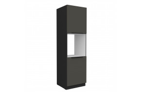 ARIA GR/BL 60 DP-210 2F ūkinė spinta įmont. orkaitei