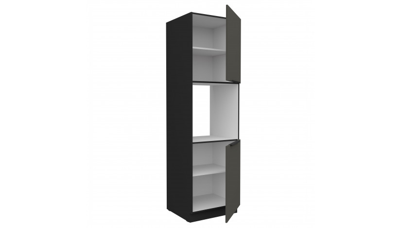 ARIA GR/BL 60 DP-210 2F ūkinė spinta įmont. orkaitei