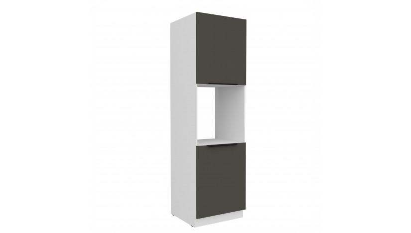 ARIA GR/WH 60 DP-210 2F ūkinė spinta įmont. orkaitei