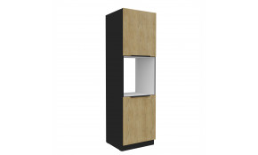 CREMONA BL 60 DP-210 2F ūkinė spinta įmont. orkaitei