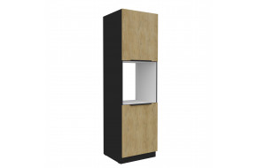 CREMONA BL 60 DP-210 2F ūkinė spinta įmont. orkaitei