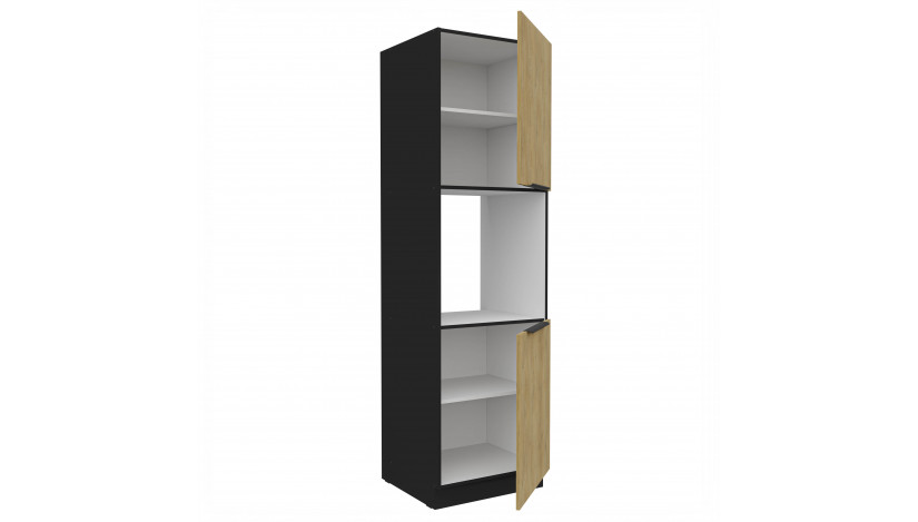 CREMONA BL 60 DP-210 2F ūkinė spinta įmont. orkaitei