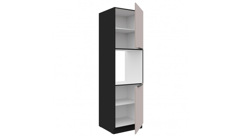 ARONA 60 DP-210 2F ūkinė spinta juoda