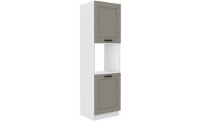 LUNA 60 DP-210 2F ūkinė spinta Claygrey Balta