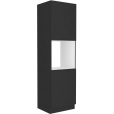 SIENA 60 DP-210 2F ūkinė spinta juoda