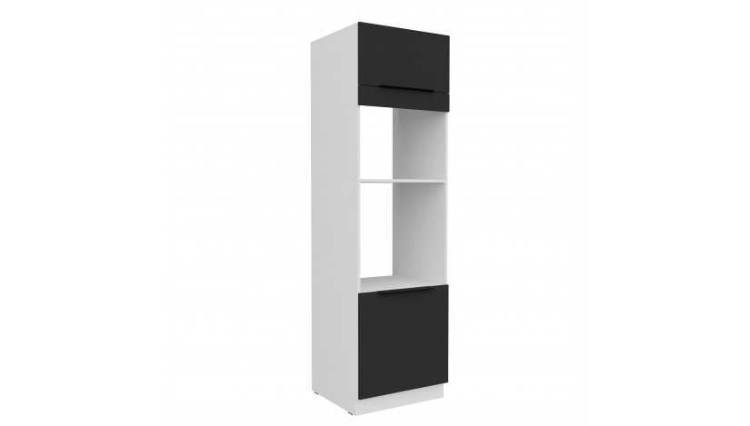 ARIA BL/WH 60 DPM-210 2F spinta įmont. orkaitei mikrobang.