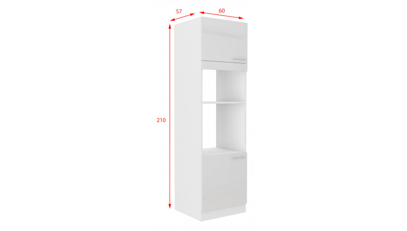 LARA 60 DPM-210 2F spinta orkaitei mikrobang. Balta