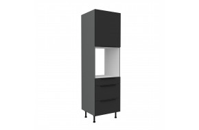 ARIA BL/ANT 60 DPS-215 3S1F PREMIUM ūkinė spinta su stalčiais