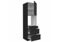 ARIA BL/BL 60 DPS-210 3S1F PREMIUM ūkinė spinta su stalčiais