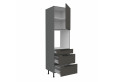 ARIA GR/ANT 60 DPS-215 3S1F PREMIUM ūkinė spinta su stalčiais