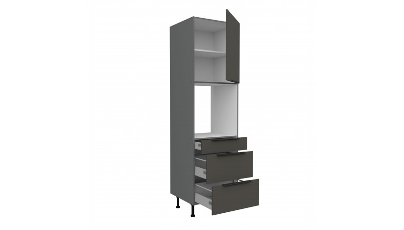 ARIA GR/ANT 60 DPS-215 3S1F PREMIUM ūkinė spinta su stalčiais