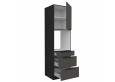 ARIA GR/BL 60 DPS-210 3S1F PREMIUM ūkinė spinta su stalčiais