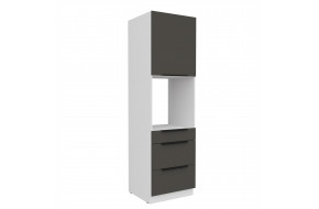ARIA GR/WH 60 DPS-210 3S1F PREMIUM ūkinė spinta su stalčiais