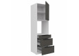 ARIA GR/WH 60 DPS-210 3S1F PREMIUM ūkinė spinta su stalčiais