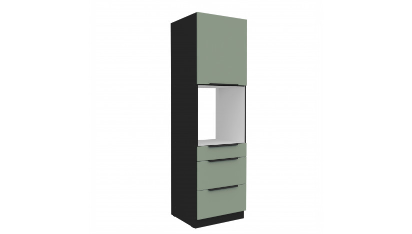 ARIA SA/BL 60 DPS-210 3S1F PREMIUM ūkinė spinta su stalčiais