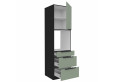 ARIA SA/BL 60 DPS-210 3S1F PREMIUM ūkinė spinta su stalčiais