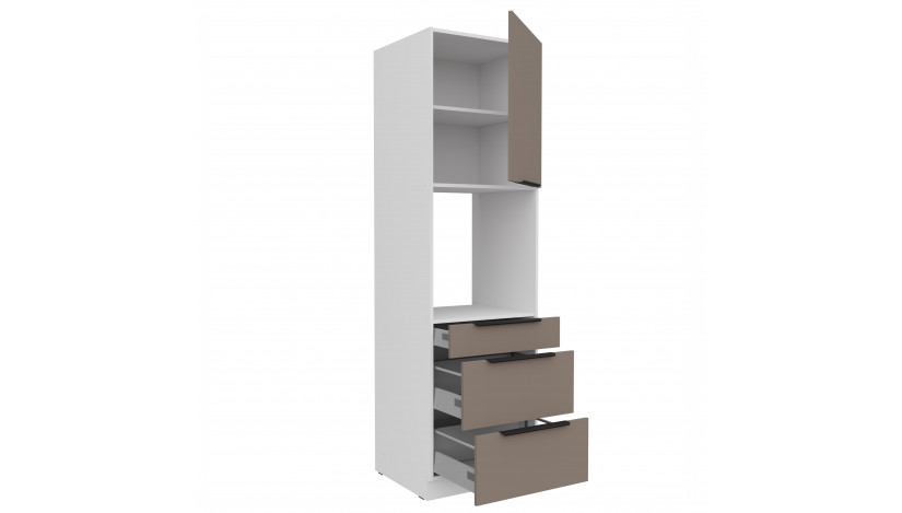 ARIA TA/WH 60 DPS-210 3S1F PREMIUM ūkinė spinta su stalčiais