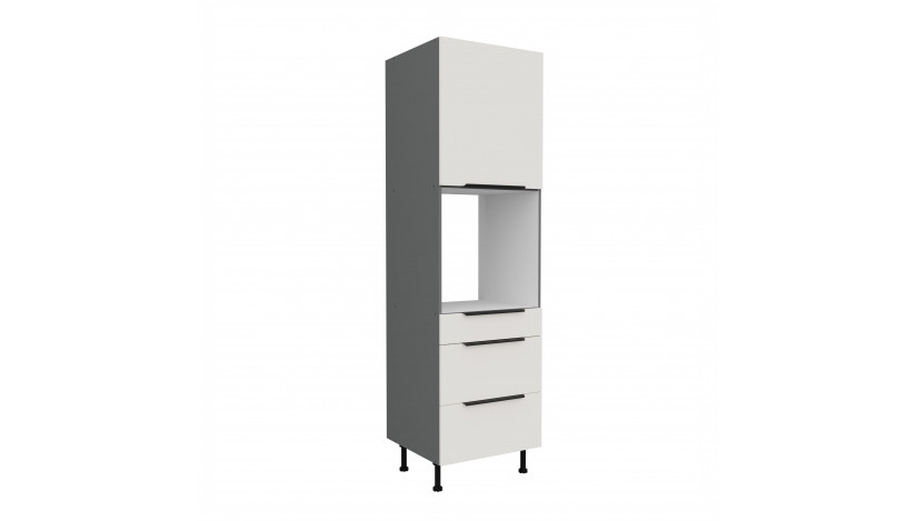 ARIA WH/ANT 60 DPS-215 3S1F PREMIUM ūkinė spinta su stalčiais